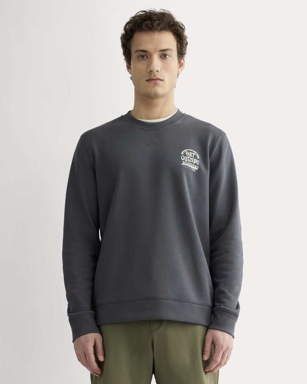 The ESENSMOD x Parks Project French Terry Crew | Forged Iron / Natural