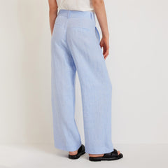 The Linen Way-High庐 Drape Pant | Light Blue