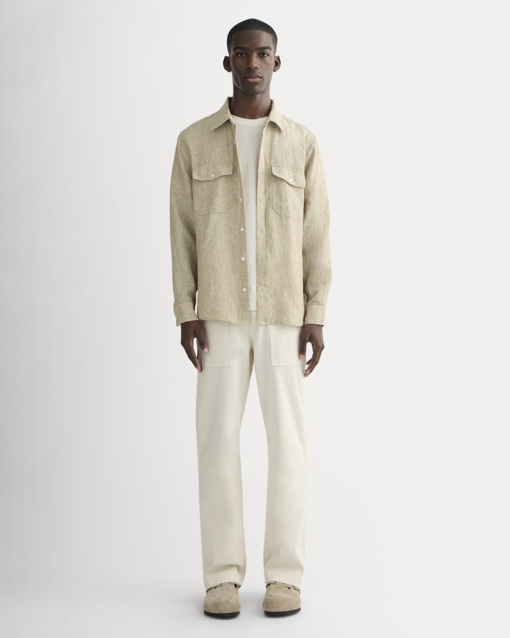 The Linen Utility Shirt | Cornstalk Chambray