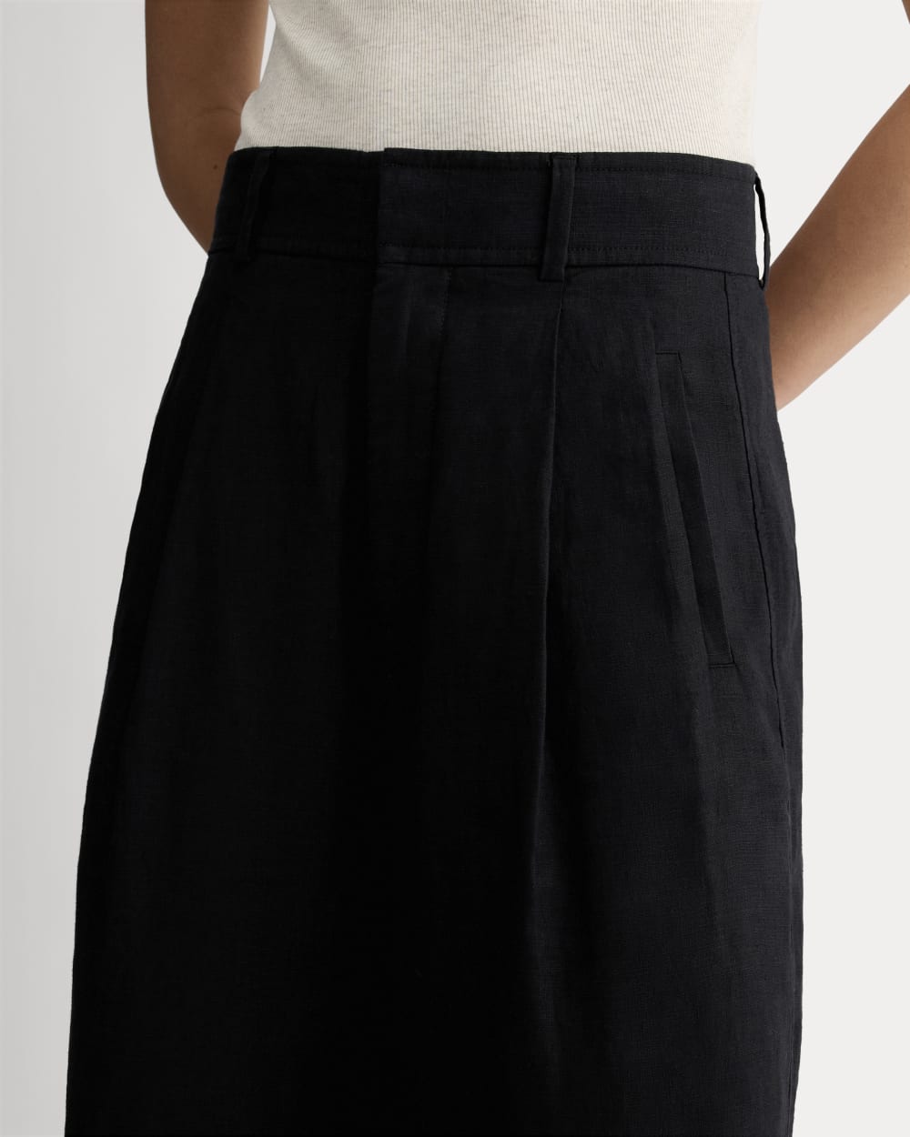 The Linen Way-High庐 Drape Pant | Black