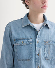 Denim Utility Shirt | Light Indigo