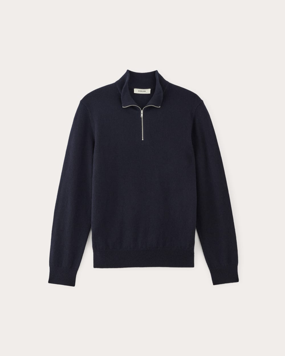 The Quarter-Zip in Cashmere | Navy