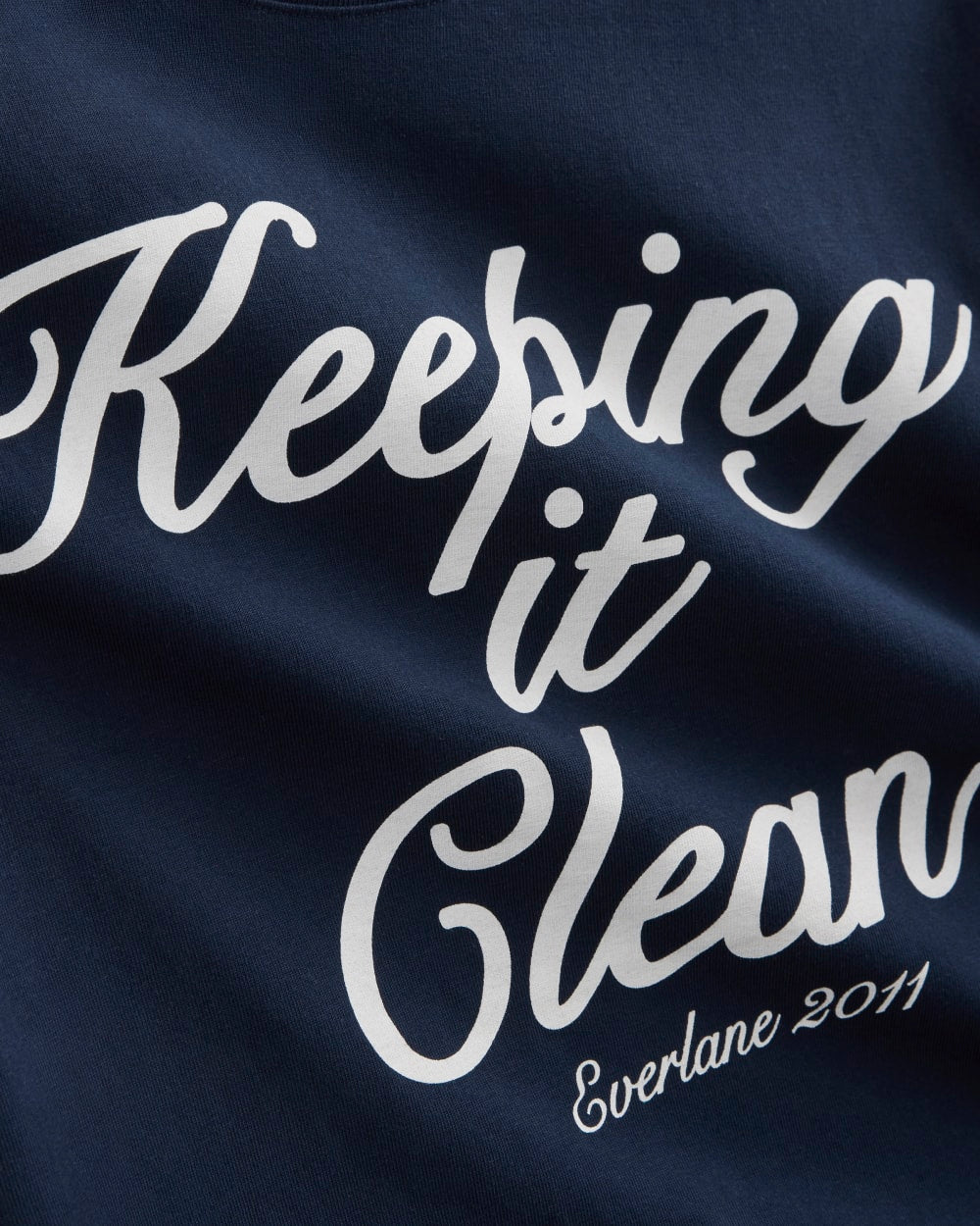 Script Logo Tee | Navy