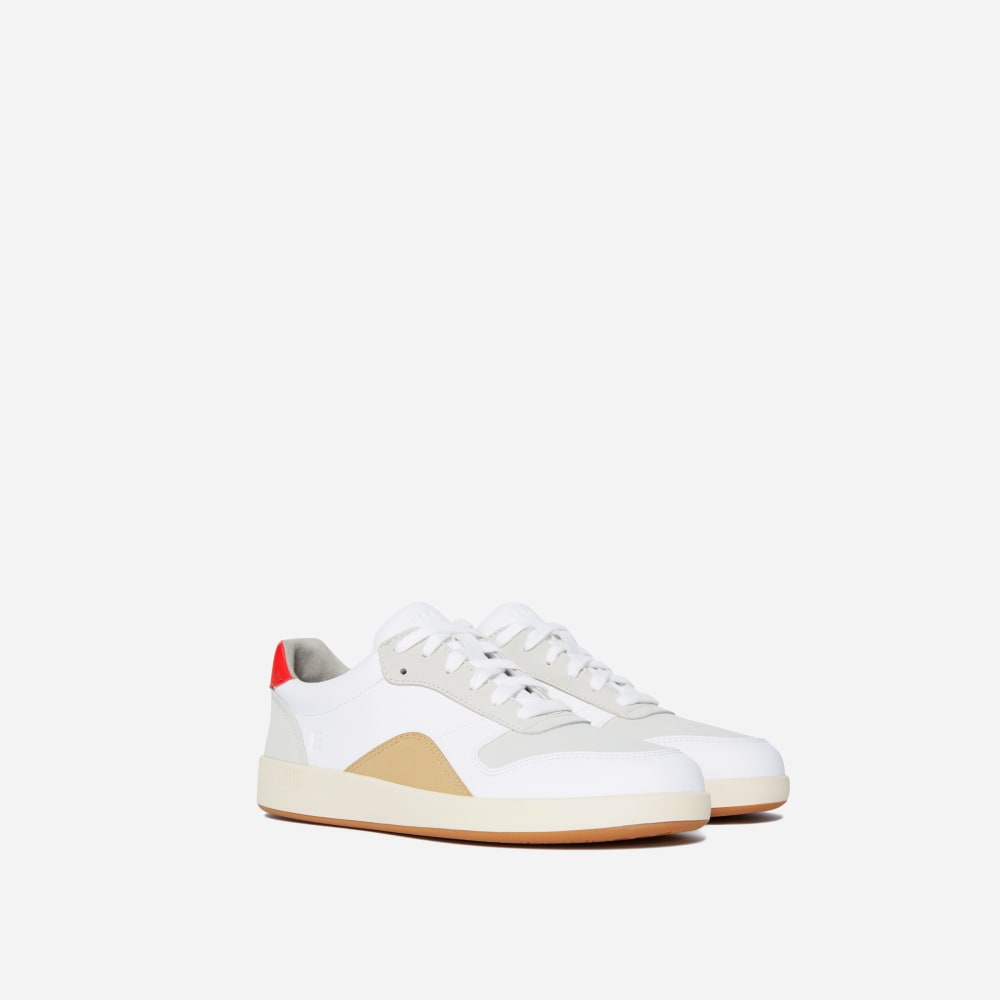 The ReLeather庐 Court Sneaker | Off White / Black