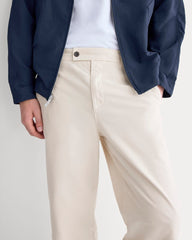 Cropped Slub Trouser | Peyote