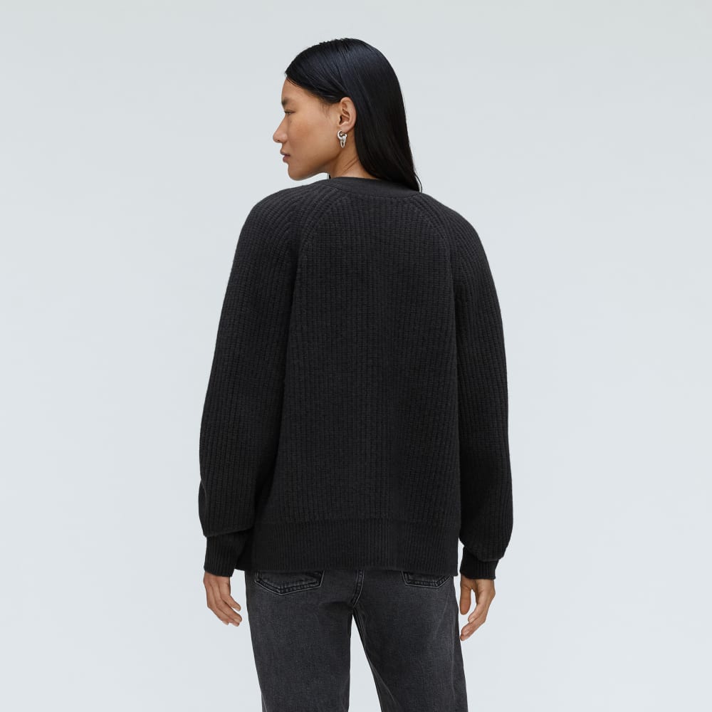 The Felted Merino Cardigan | Black