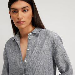 The Must-Have Shirt in Linen | Canvas Tan / Navy